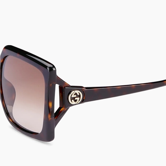 Gucci Logo 59MM Oversized Square Sunglasses